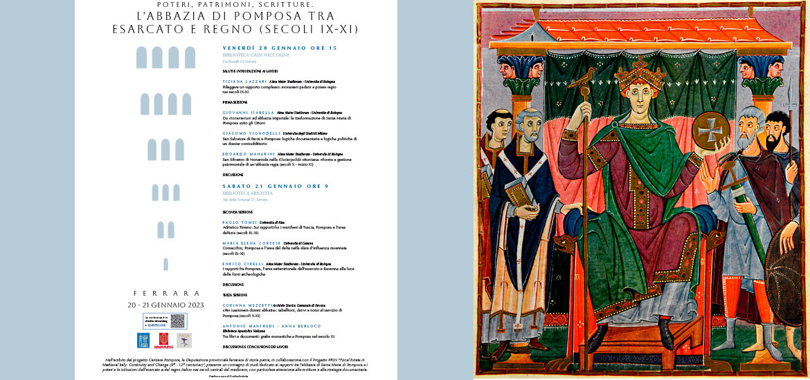 21/01/2023 - L’abbazia di Pomposa tra esarcato e regno (secoli IX-XI) - Biblioteca Ariostea